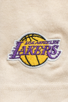 LOS ANGELES LAKERS TINT BRUSH LIGHT CREAM SHORT SLEEVE T-SHIRT