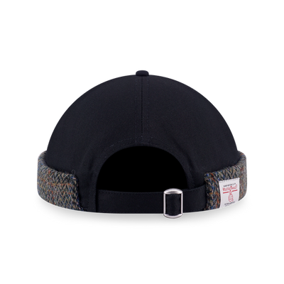 NEW ERA HARRIS TWEED BLACK SKULLY