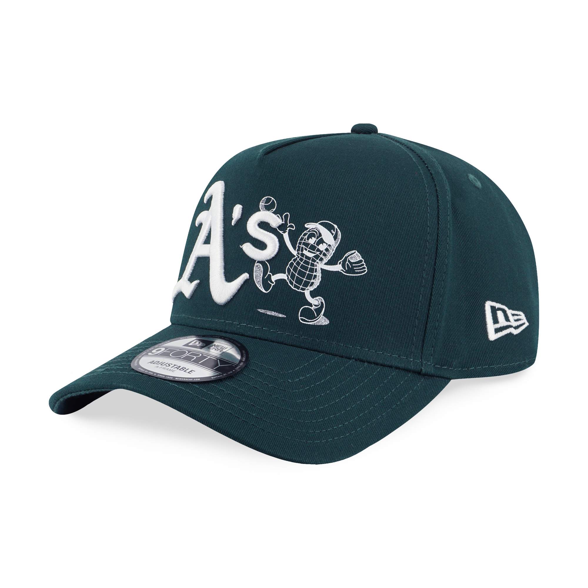 OAKLAND ATHLETICS SUNSET SNACK DARK GREEN 9FORTY AF CAP