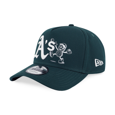 OAKLAND ATHLETICS SUNSET SNACK DARK GREEN 9FORTY AF CAP