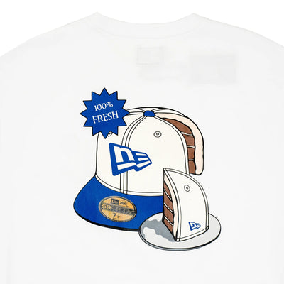 New Era Cap and Cake White Short Sleeve T-Shirt