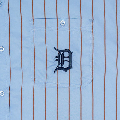 Detroit Tigers Retro Blue Short Sleeve Shirt