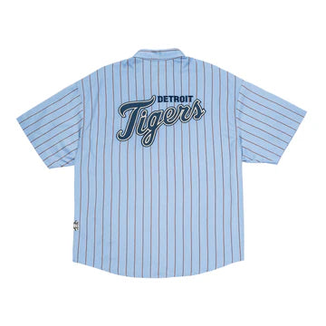 Detroit Tigers Retro Blue Short Sleeve Shirt New Era Singapore