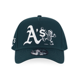 OAKLAND ATHLETICS SUNSET SNACK DARK GREEN 9FORTY AF CAP