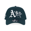 OAKLAND ATHLETICS SUNSET SNACK DARK GREEN 9FORTY AF CAP