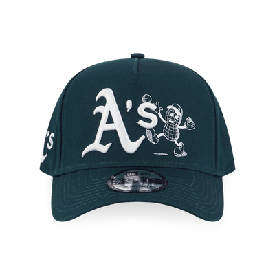 OAKLAND ATHLETICS SUNSET SNACK DARK GREEN 9FORTY AF CAP