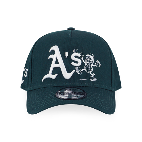 OAKLAND ATHLETICS SUNSET SNACK DARK GREEN 9FORTY AF CAP