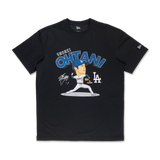 MLB LOS ANGELES DODGERS SHOHEI OHTANI BLACK SHORT SLEEVE T-SHIRT
