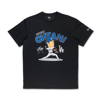 MLB LOS ANGELES DODGERS SHOHEI OHTANI BLACK SHORT SLEEVE T-SHIRT