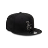 LOS ANGELES DODGERS GRAY OUTLINE REPREVE BLACK 9FIFTY CAP