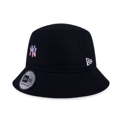 NEW YORK YANKEES MLB GRADIENT METAL PLATE BLACK BUCKET 01