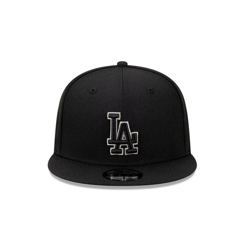 LOS ANGELES DODGERS GRAY OUTLINE REPREVE BLACK 9FIFTY CAP