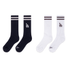 LOS ANGELES DODGERS COLOR ERA 2 PACK BLACK AND WHITE SOCKS