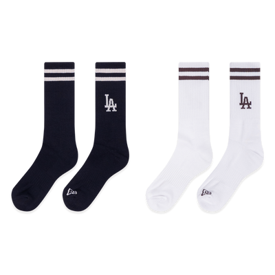 LOS ANGELES DODGERS COLOR ERA 2 PACK BLACK AND WHITE SOCKS