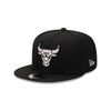 CHICAGO BULLS GRAY OUTLINE REPREVE BLACK 9FIFTY CAP