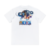 NEW ERA X ONE PIECE GEAR 5 FISH FISH FRUIT WHITE SHORT SLEEVE T-SHIRT