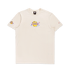 LOS ANGELES LAKERS TINT BRUSH LIGHT CREAM SHORT SLEEVE T-SHIRT