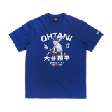 MLB LOS ANGELES DODGERS SHOHEI OHTANI DARK ROYAL BLUE SHORT SLEEVE T-SHIRT