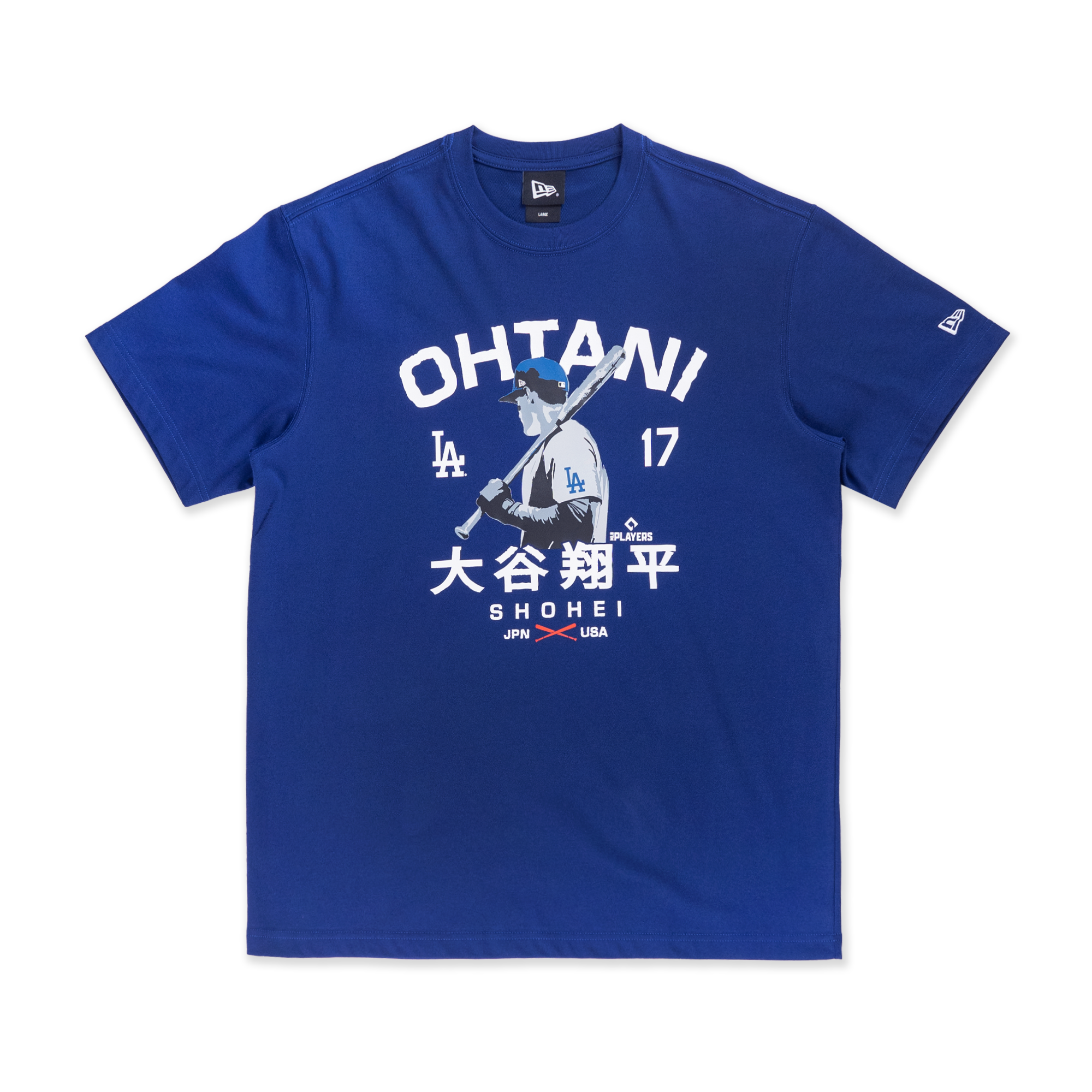 MLB LOS ANGELES DODGERS SHOHEI OHTANI DARK ROYAL BLUE SHORT SLEEVE T-SHIRT