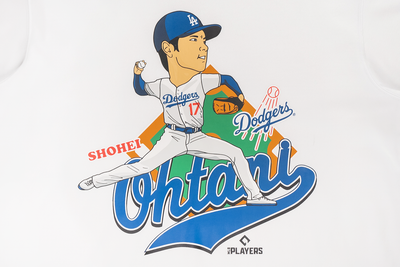 MLB LOS ANGELES DODGERS SHOHEI OHTANI WHITE SHORT SLEEVE T-SHIRT