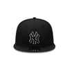 NEW YORK YANKEES GRAY OUTLINE REPREVE BLACK 9FIFTY CAP