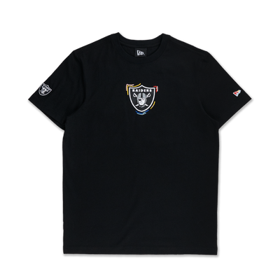 LAS VEGAS RAIDERS TINT BRUSH BLACK SHORT SLEEVE T-SHIRT