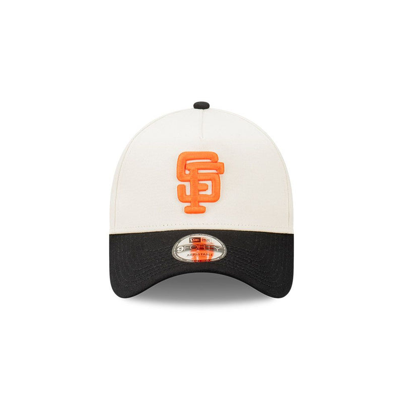 SAN FRANCISCO GIANTS ASG VINTAGE WHITE CHROME 2TONE BLACK VISOR 9FORTY AF CAP