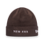 NEW ERA BASIC DARK COFFEE 6 DART CUFF BEANIE