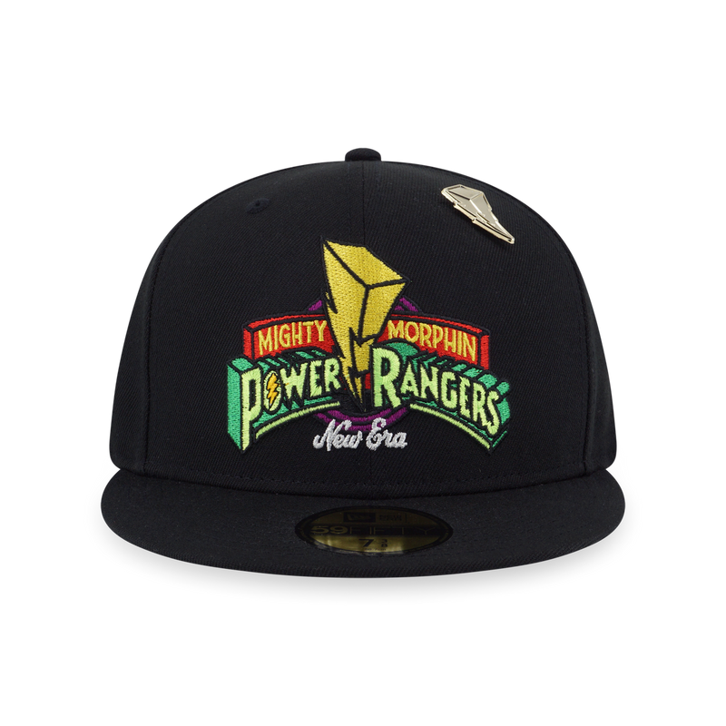 New Era X Power Rangers Graphic Logo Black 59Fifty Cap