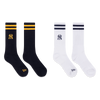 NEW YORK YANKEES COLOR ERA 2 PACK BLACK AND WHITE SOCKS