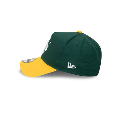 OAKLAND ATHLETICS TEAM DIVISION 2TONE YELLOW VISOR GREEN 9FORTY AF CAP