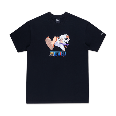 NEW ERA X ONE PIECE GEAR 5 LUFFY BLACK OVERSIZED SHORT SLEEVE T-SHIRT