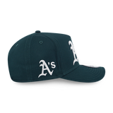 OAKLAND ATHLETICS SUNSET SNACK DARK GREEN 9FORTY AF CAP