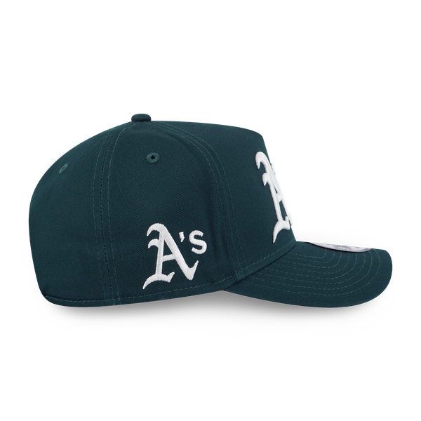 OAKLAND ATHLETICS SUNSET SNACK DARK GREEN 9FORTY AF CAP