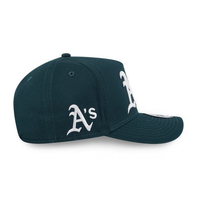 OAKLAND ATHLETICS SUNSET SNACK DARK GREEN 9FORTY AF CAP