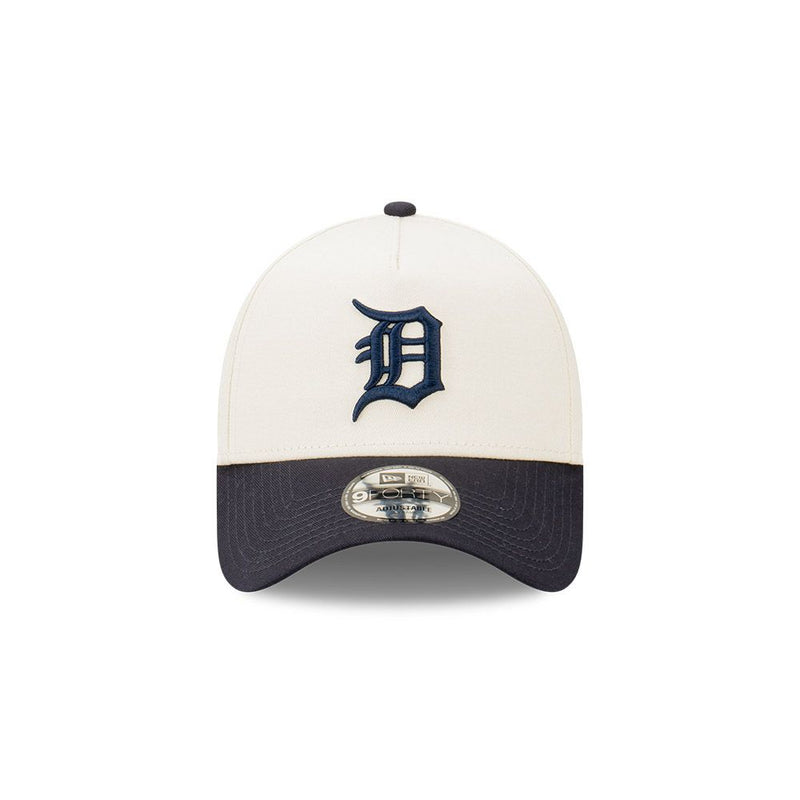 DETROIT TIGERS ASG VINTAGE WHITE CHROME 2TONE BLACK VISOR 9FORTY AF CAP