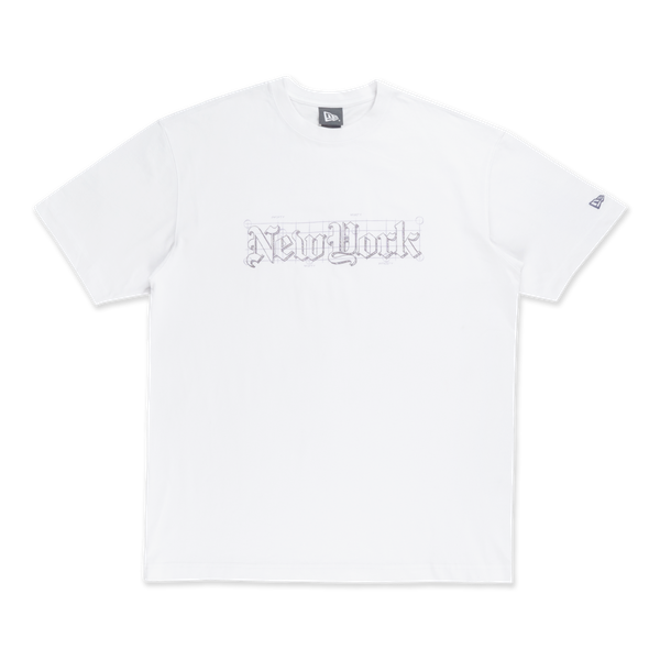 NEW ERA ODE TO NY WHITE OVERSIZED SHORT SLEEVE T-SHIRT