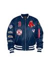 Boston Red Sox X Alpha Industries Blue Reversible Bomber Jacket