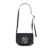 NEW YORK YANKEES HARRIS TWEED BLACK DRAWSTRING SHOULDER BAG