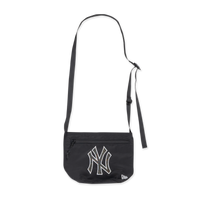 NEW YORK YANKEES HARRIS TWEED BLACK DRAWSTRING SHOULDER BAG
