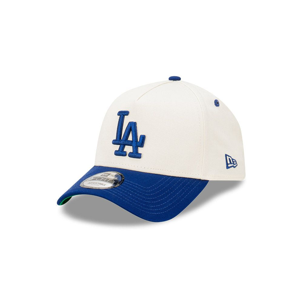 LOS ANGELES DODGERS ASG VINTAGE WHITE CHROME 2TONE BLUE VISOR 9FORTY AF CAP