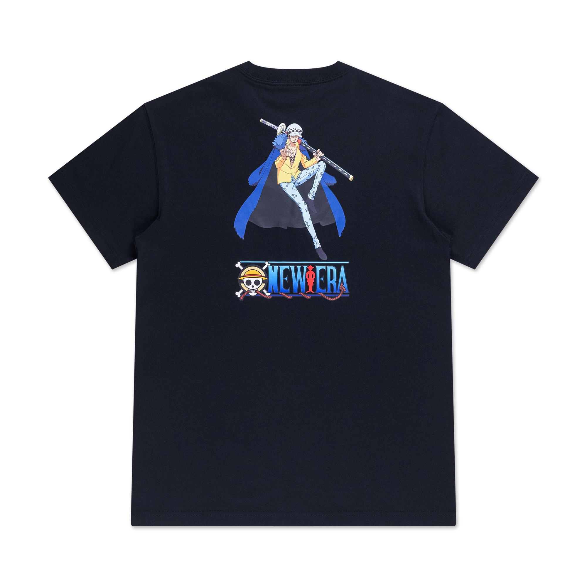 NEW ERA X ONE PIECE GEAR 5 LAW BLACK SHORT SLEEVE T-SHIRT