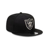 LAS VEGAS RAIDERS GRAY OUTLINE REPREVE BLACK 9FIFTY CAP