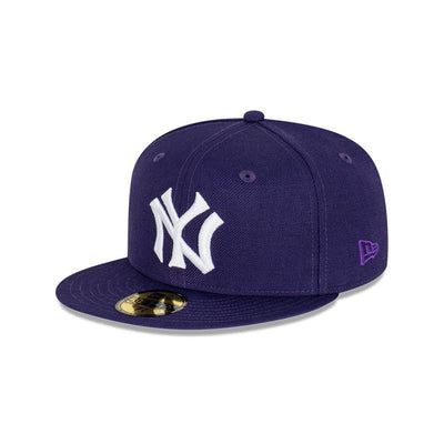 NEW YORK YANKEES COOPERSTOWN ROYAL PURPLE 59FIFTY CAP