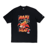 MIAMI HEAT NBA GNARLY BLACK OVERSIZED SHORT SLEEVE T-SHIRT