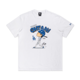 MLB LOS ANGELES DODGERS SHOHEI OHTANI WHITE SHORT SLEEVE T-SHIRT