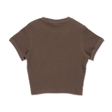 NEW YORK YANKEES COLOR ERA CHOCOLATE WOMEN CROP RIB TEE