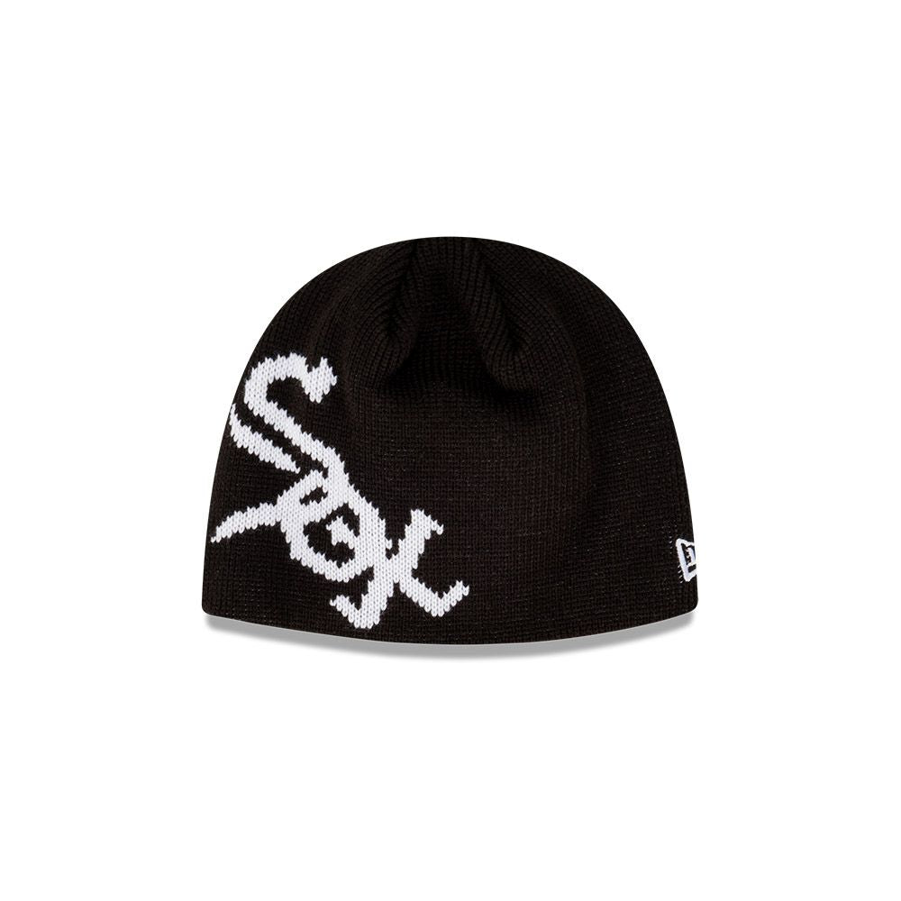 CHICAGO WHITE SOX OVERSIZE SKULLY BLACK KNIT THIN