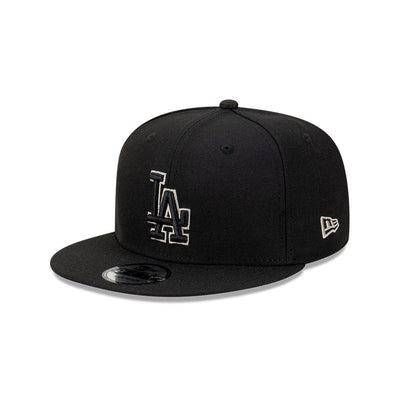 LOS ANGELES DODGERS GRAY OUTLINE REPREVE BLACK 9FIFTY CAP