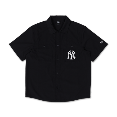New York Yankees New Era Styles Basic Black Woven Shirt